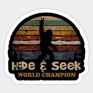 VINTAGE NEW COLOR HIDE AND SEEK Sticker